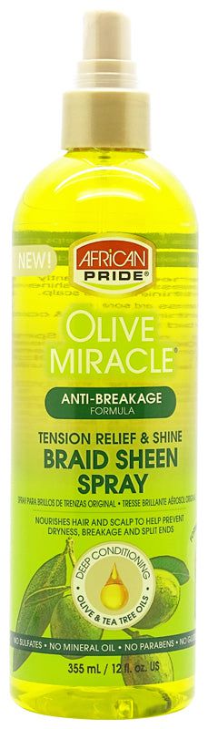 African Pride African Pride Olive Miracle Anti-Breakage Braid Sheen Spray 355ml