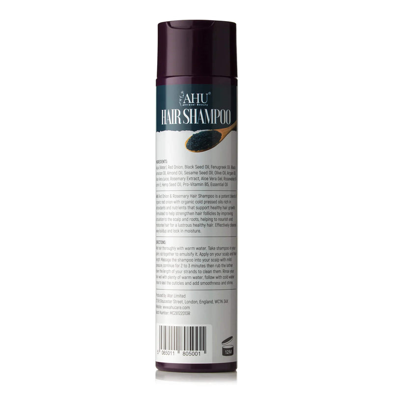 AHU AHU Red Onion & Rosemary Hair Shampoo 300ml