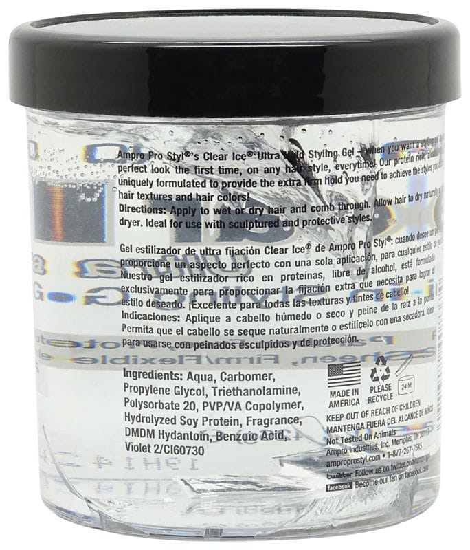 ampro ampro Pro Styl Clear Ice Ultra Hold Protein Styling Gel 426g