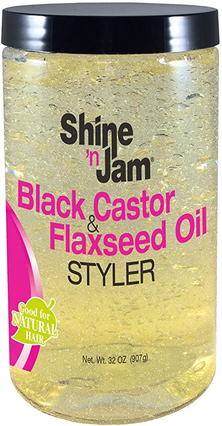 ampro Shine-n-Jam Black Castor & Flaxseed Oil Gel 946ml