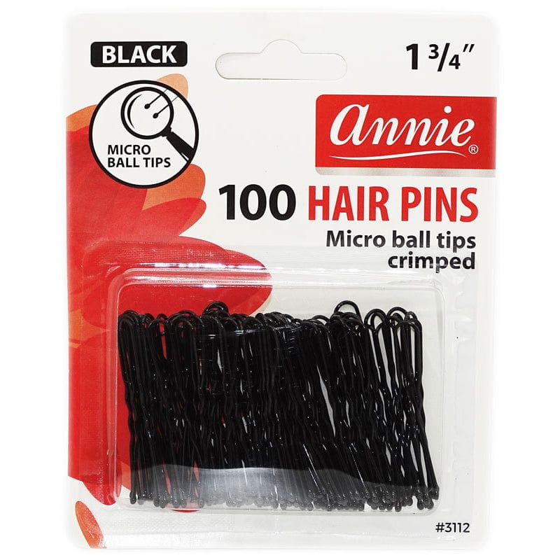 Annie Annie Hair Pins black Microball Tipped 100pcs