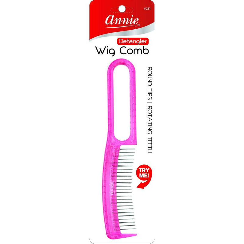 Annie Annie Wig Detangler Comb Asst color