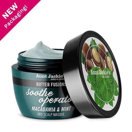 Aunt Jackie's Aunt Jackie's Butter Fusions Soothe operator Macadamia & Mint Masque 8oz