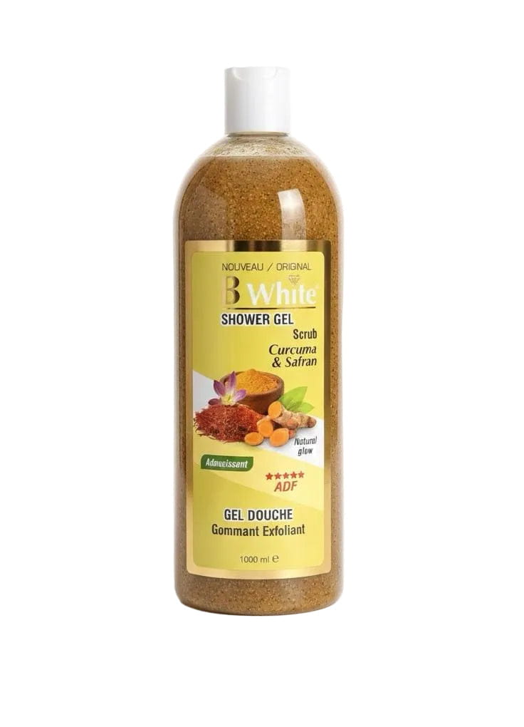 B White Health & Beauty GEL DOUCHE B WHITE Curcuma & Safran Shower Gel Scrub 1000ml