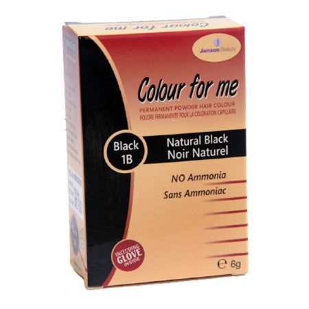 Colour For Me Janson Beauty Colour For Me Permanent Powder Hair Colour - Natural Black 1B