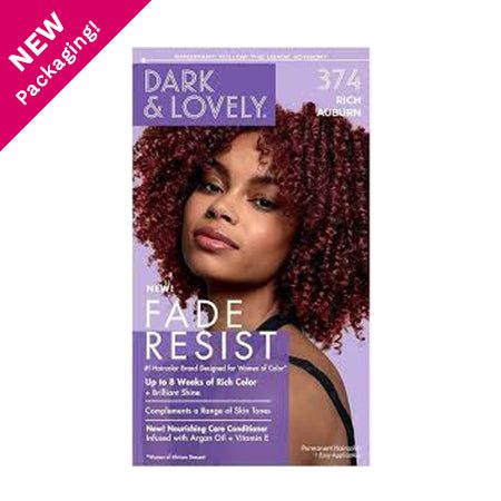Dark and Lovely Dark & Lovely Color :374 Rich Auburn Dark and Lovely Soft Sheen-Carson Fade Resist Rich Conditioning Color