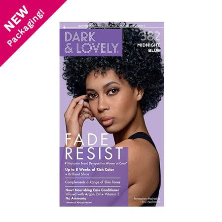 Dark and Lovely Dark & Lovely Color :382 Midnight Blue Dark and Lovely Soft Sheen-Carson Fade Resist Rich Conditioning Color