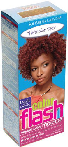 Dark and Lovely Dark & Lovely Color  Cinnamon Stick :16 Dark and Lovely Soft Sheen-Carson Color Flash Vibrant Color Mousse 1.76 oz