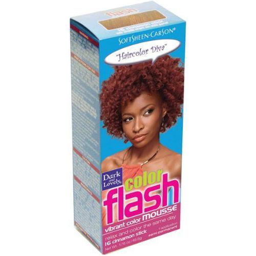 Dark and Lovely Health & Beauty Dark & Lovely Color Cinnamon Stick :16 Dark and Lovely Soft Sheen-Carson Color Flash Vibrant Color Mousse 1.76 oz