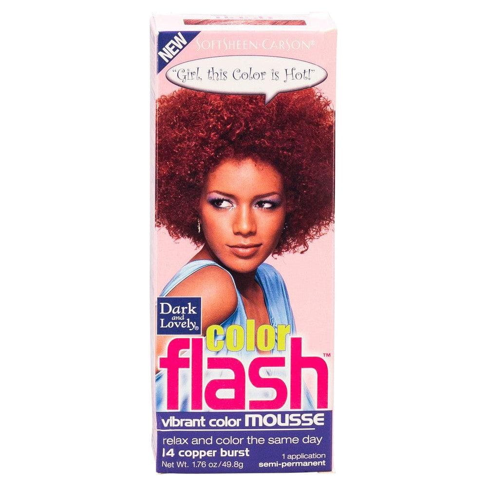 Dark and Lovely Health & Beauty Dark & Lovely Color Copper Burst :14 Dark and Lovely Soft Sheen-Carson Color Flash Vibrant Color Mousse 1.76 oz