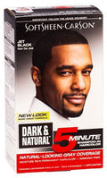 Dark & Natural Dark and Natural Mens Hair Color Jet Black Dark and Natural SoftSheen Carson Natural-Looking Gray Coverage For Men