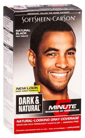 Dark & Natural Dark and Natural Mens Hair Color  Natural Black Dark and Natural SoftSheen Carson Natural-Looking Gray Coverage For Men