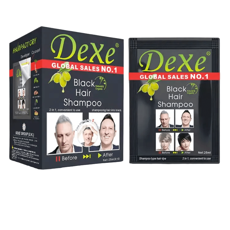 Dexe Health & Beauty Dexe - Shampoing colorant noir 25 x 10