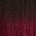 Dream Hair 18" = 45 cm / Schwarz-Burgundy Mix Ombré #T1B/Burg Dream Hair S-Nr One Weaving 14"/35Cm Synthetic Hair
