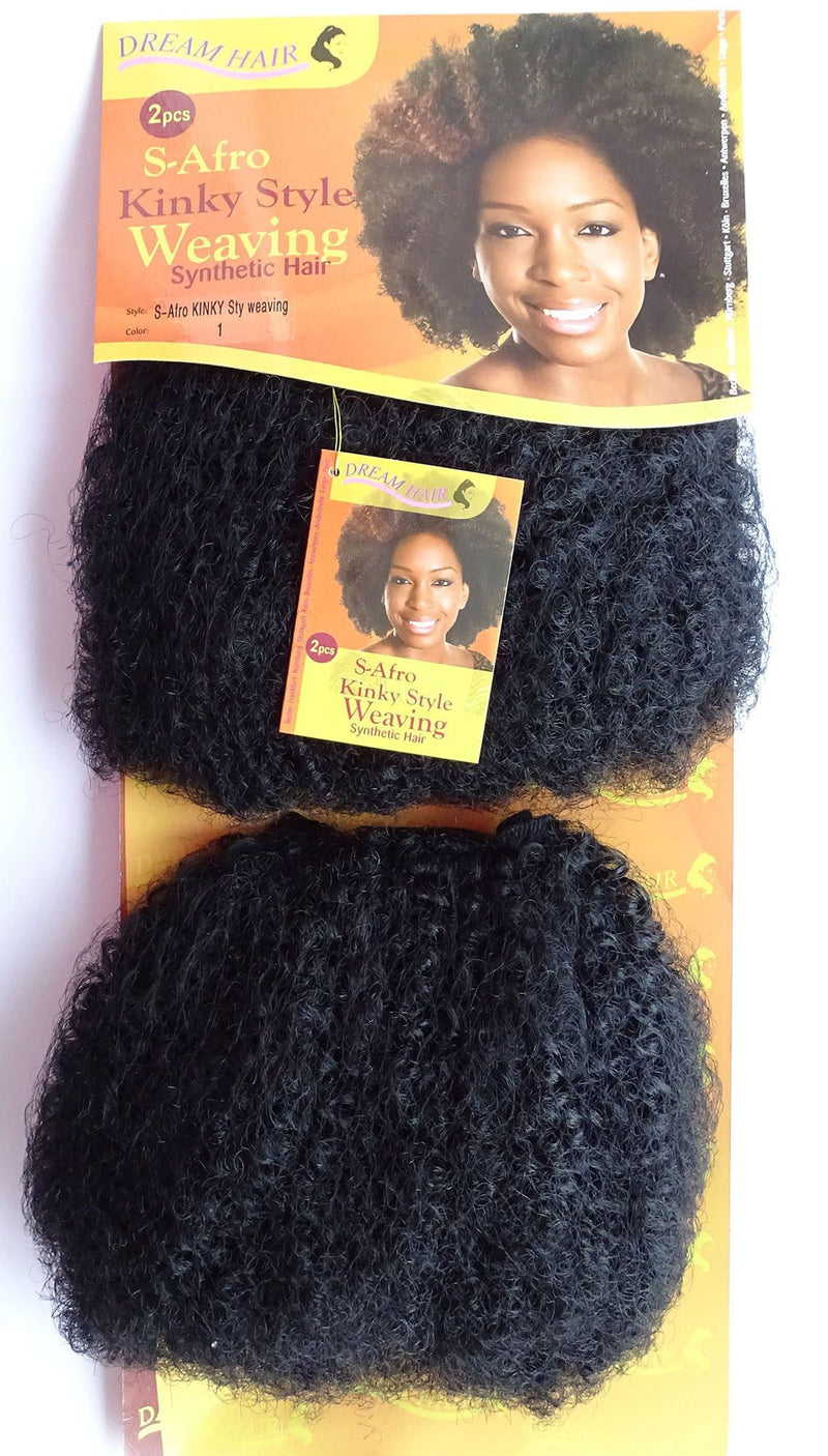 Dream Hair Dream Hair S-Afro Kinky Style Weaving Cheveux synthétiques  (2 Pcs.)