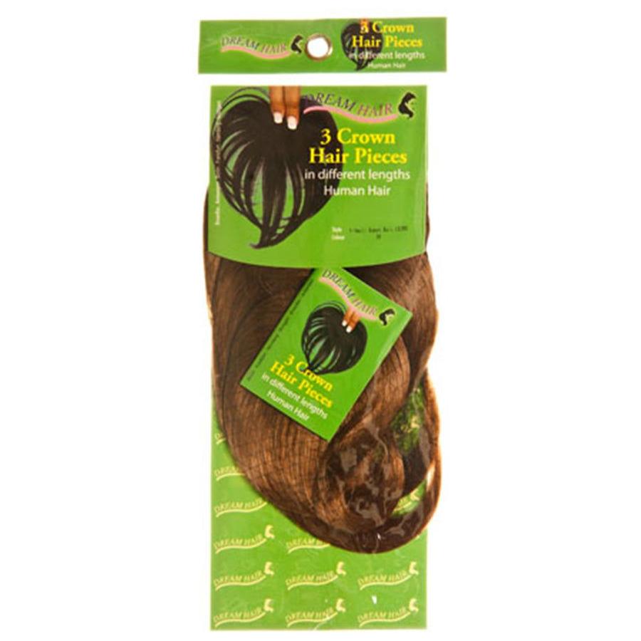 Dream Hair Health & Beauty Dream Hair 3 Crown Hair Pieces Human Hair