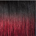 Dream Hair Schwarz-Burgundy Mix  #1/900 Dream Hair Half Wig HW10" - Echthaar
