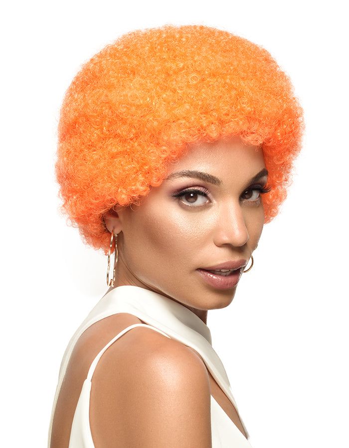 Dream Hair Wig Afro Medium Synthetic Hair, Kunsthaar Perücke, Afroperücke, Color:Orange