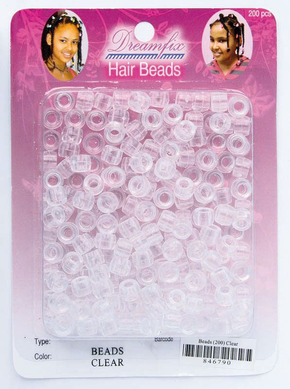 Dreamfix Dreamfix Hair Beads/Haarperlen, Clear, 200er Pack