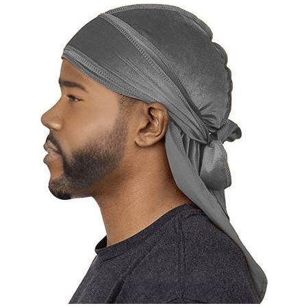 Dreamfix Health & Beauty Grey Dreamfix Durag Silky Velvet Cap Ultimate Compression for 360° Waves