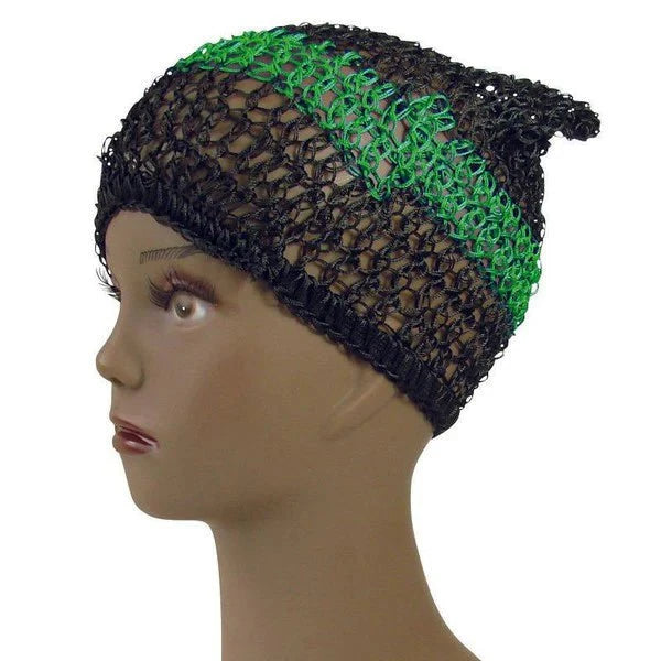 Dreamfix Health & Beauty Hair Net Black Green line Dreamfix Hair Net Caps