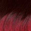 Dreamfix Schwarz-Rot Mix Ombre #TR1B/Red Dreamfix Print Stirnband Erwachsene Feder