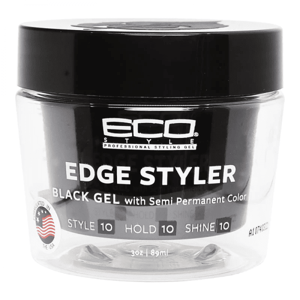 Eco Style Eco Style - Edge Styler Black Gel With Semi Permanent Color 3 oz