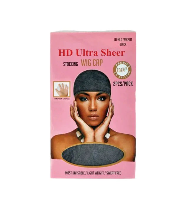 Eden Health & Beauty Eden - Bonnet de perruque HD Ultra Sheer - Noir