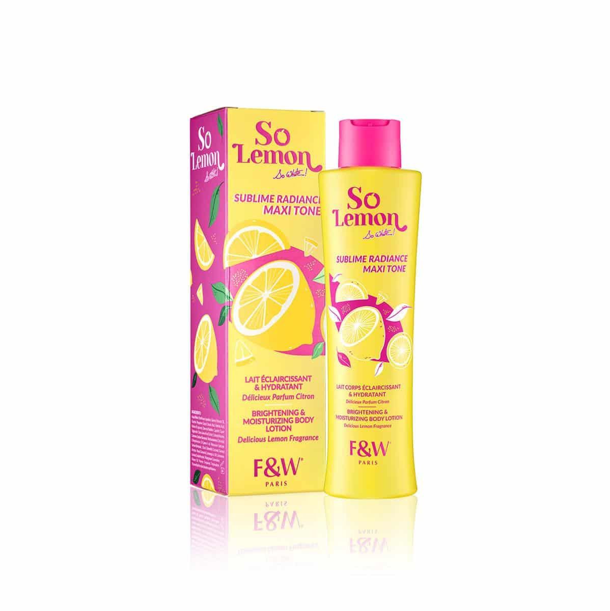Fair and White Health & Beauty Fair & White - SO LEMON - Maxi tone radiance Brightening & Moisturizing body lotion 250ml