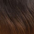 Feme 18" = 45 cm / Schwarz-Kupferbraun Mix Ombre #TR1B/30 Feme Kanubia Bundle Weave Brazilian Loose Cheveux synthétiques 16''/18''/22''
