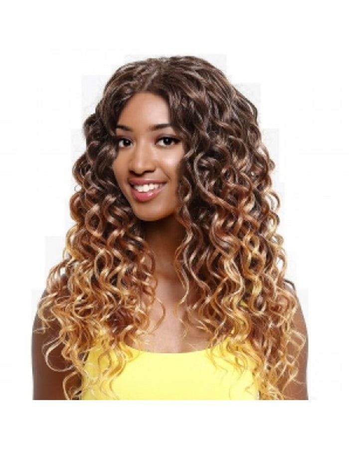 Hair by Sleek Hair by Sleek Noble Gold 100% Premium Synthetic Hair 1Pack with Lace Closure Big Bounce Curl