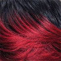 Hair by Sleek Schwarz-Dunkelrot Mix #FF1B/DarkRed Sleek Fashion Idol 101 Premium Lace Parting Wig Kimberley 10" - Synthetic Hair
