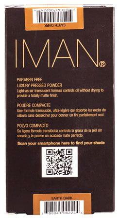 Iman Iman Luxury Pressed Powder Earth Dark 10g