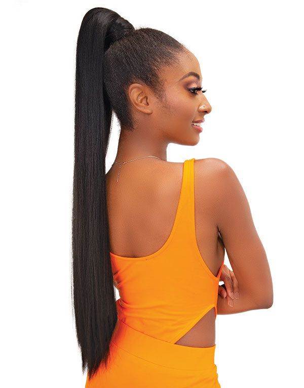 Janet Collection Janet Collection Snatch Wrap Yaky Ponytail Straight 32" - Cheveux synthétiques