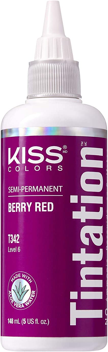 Kiss Tintation Kiss Tintation Berry red Kiss Tintation Semi-Permanente Haarfarbe 148ml