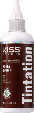 Kiss Tintation Kiss Tintation  Honey Brown Kiss Tintation Semi-Permanente Couleur de cheveux 148ml