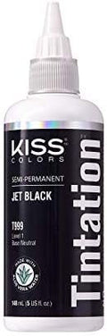 Kiss Tintation Kiss Tintation  Jet Black Kiss Tintation Semi-Permanente Couleur de cheveux 148ml