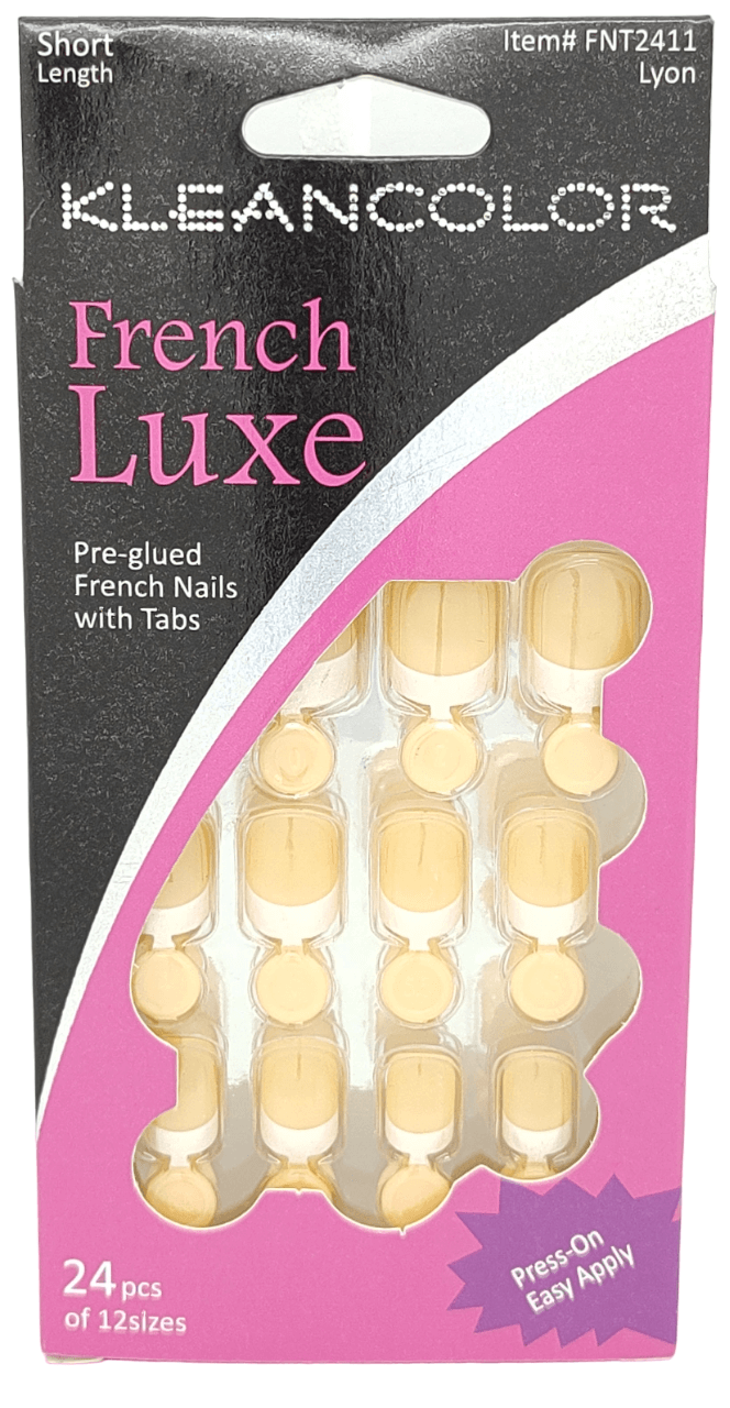 Kleancolor French Nails W Tabs Short Lyon