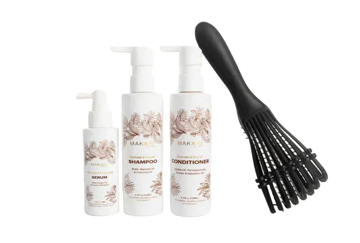 Makari Health & Beauty MAKARI - Coffret de soins capillaires Hydratant et Réparateur