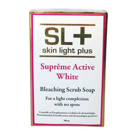 Mama Africa Skin Light Plus Supreme Aktiv Weiß Bleaching Peeling-Seife 200g