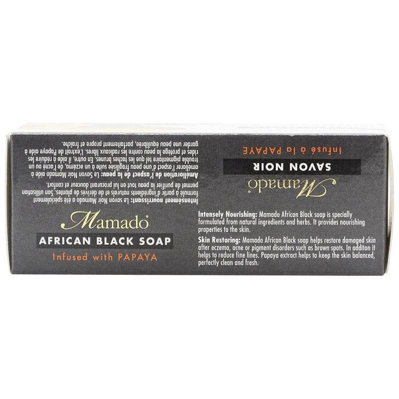 Mamado Mamado African Black Soap Infused with Papaya 200g