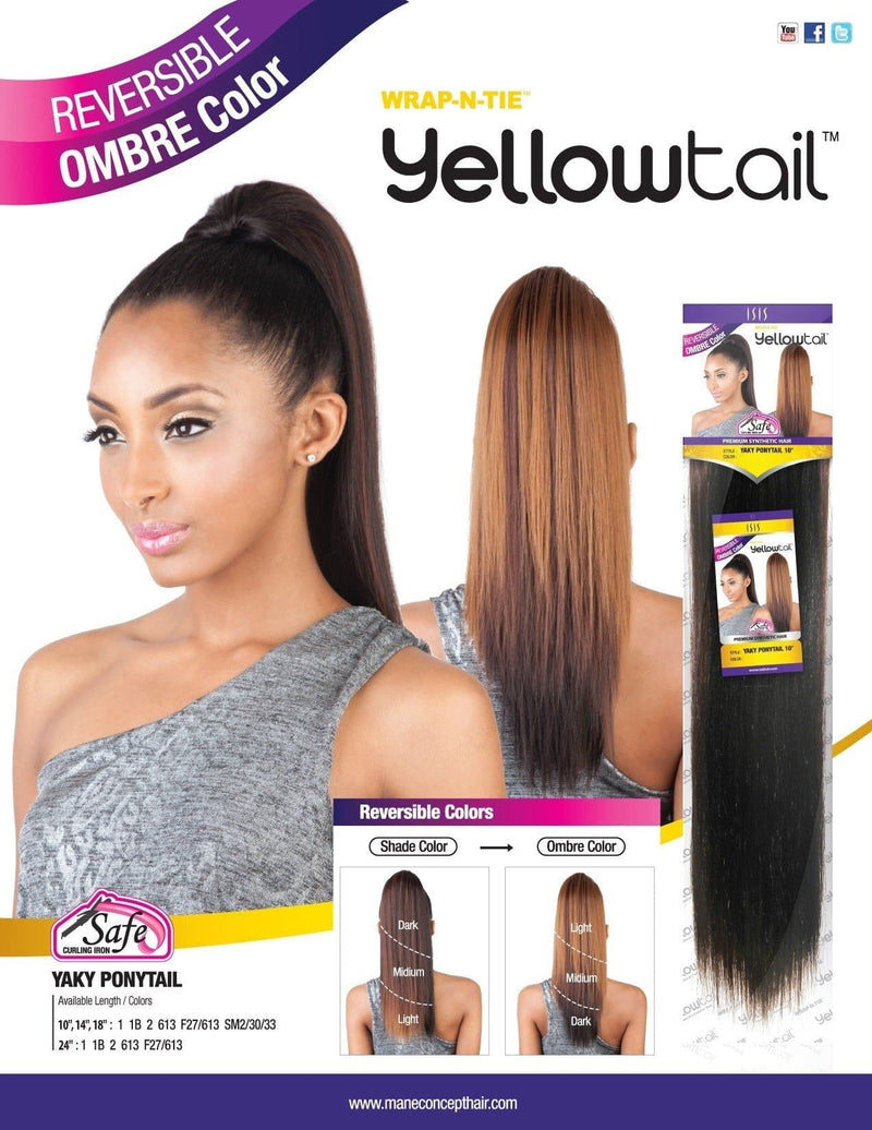 Mane Concept Mane Concept Ombre Yaky Ponytail 14" - Synthetic Hair