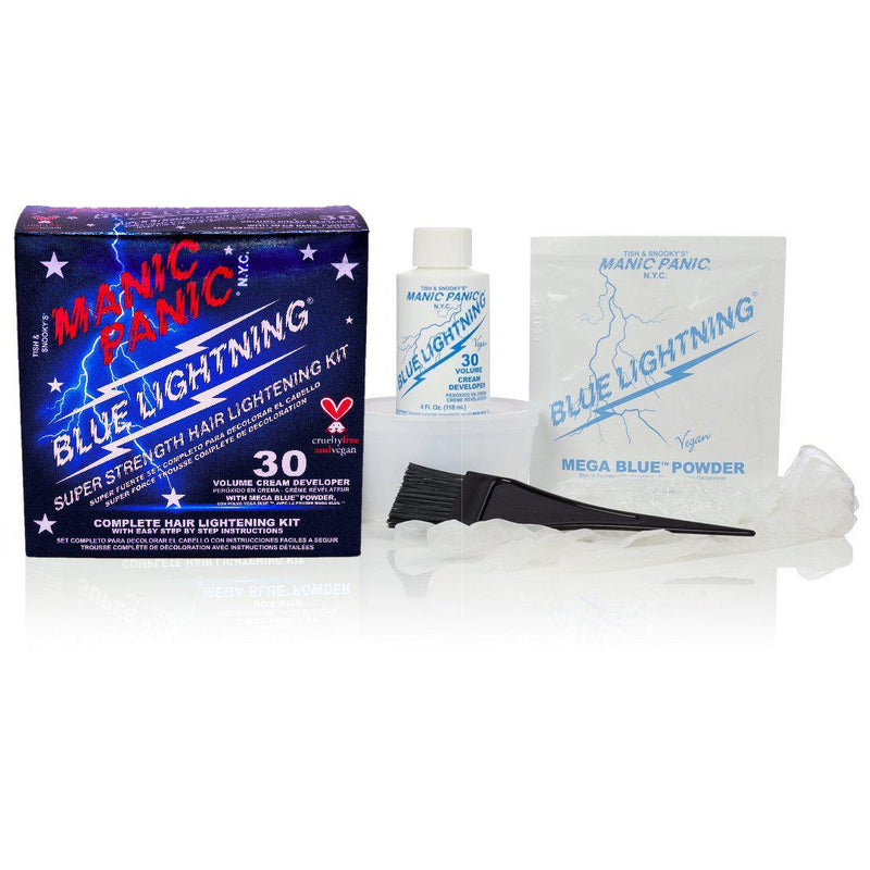 Manic Panic Manic Panic Blue Lightening Bleach Kit - 30 Volume With Mega Blue Powder