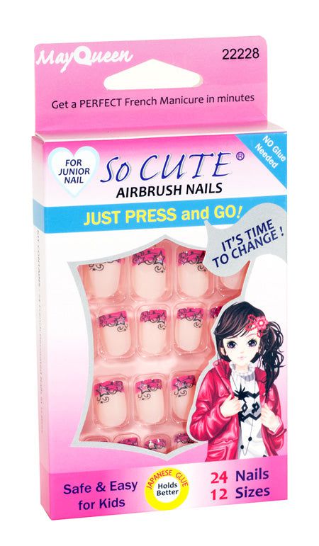 MayQueen Airbrush Nails For Junior Nails - Nails 22228