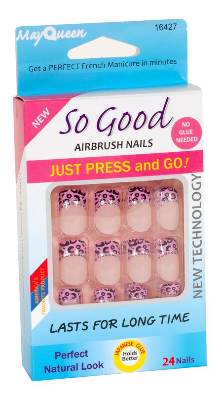 MayQueen Airbrush Nails Regular - No Glue Needed - Nails 16427