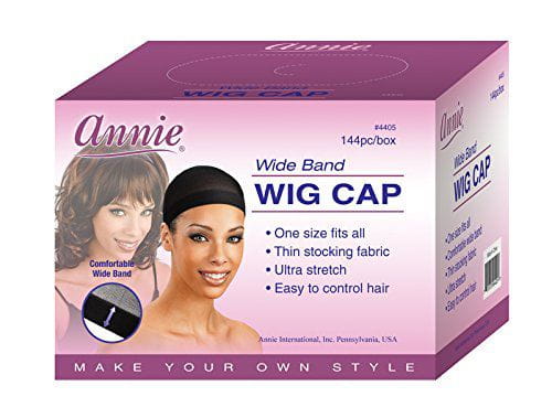 Ms.Remi Annie Wig Cap Black 144 pcs