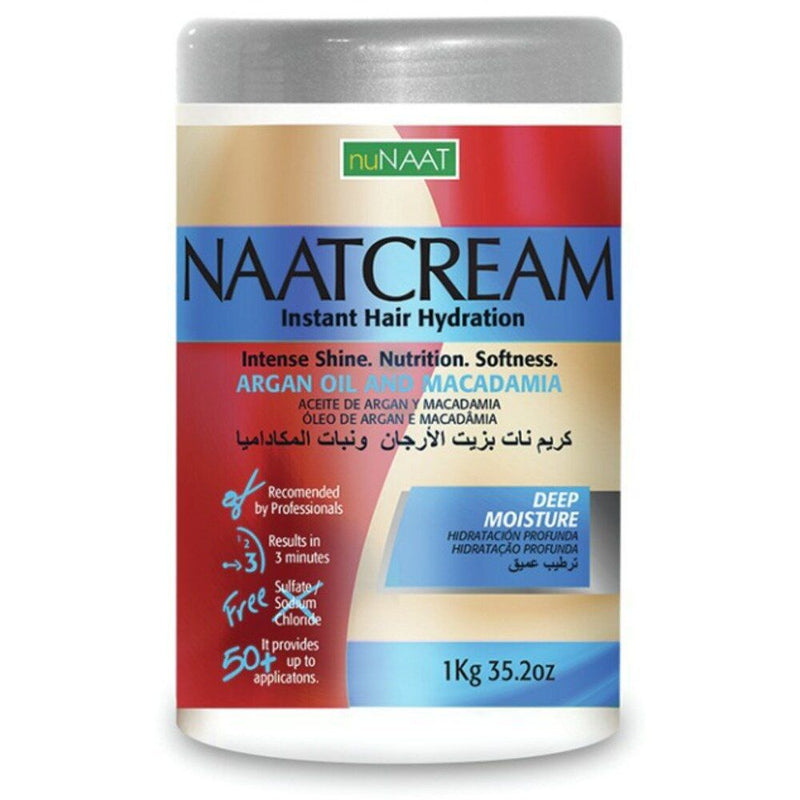 nuNAAT NuNaat Cream Instant Hair Hydration Argan Oil & Macadamia 1kg
