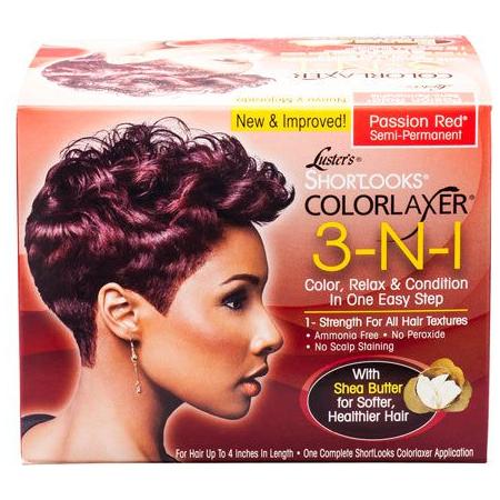 Pink Health & Beauty Lusters Shortlooks ColorLaxer Semi-Permanent 3 IN 1 Color, Relax & Condition