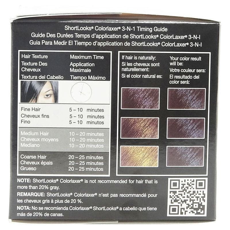 Pink Health & Beauty Lusters Shortlooks ColorLaxer Semi-Permanent 3 IN 1 Color, Relax & Condition