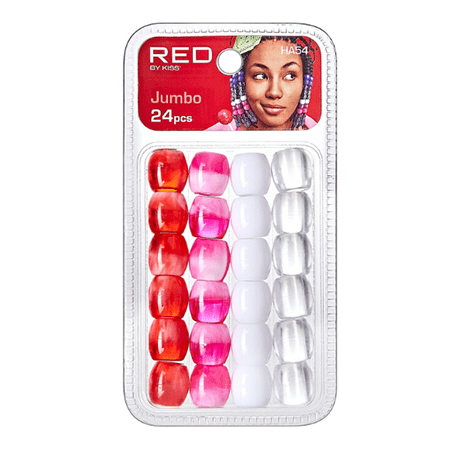 Red by Kiss 24pcs (Pink Asst) Red By Kiss Jumbo Hair Beads 24pcs